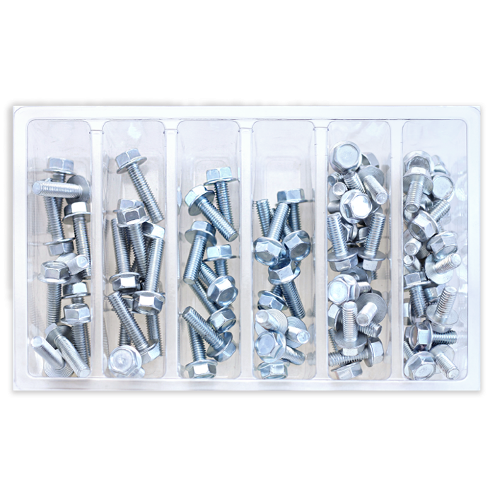 SVC M6 10MM HEX FLNG BOLT ASST