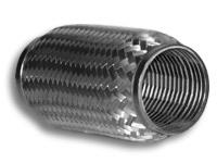 Vibrant SS Flex Coupling with Inner Braid Liner 2in inlet/outlet x 6in flex length