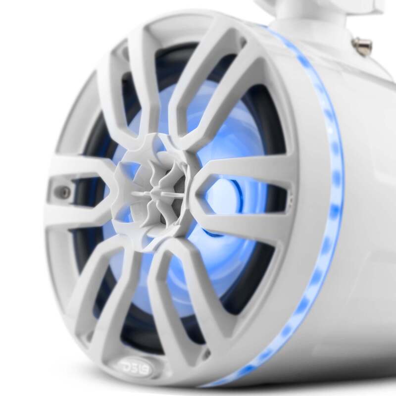 DS18 Marine And Powersports Towers 8in 125 Watts RMS RGB LED Lights White