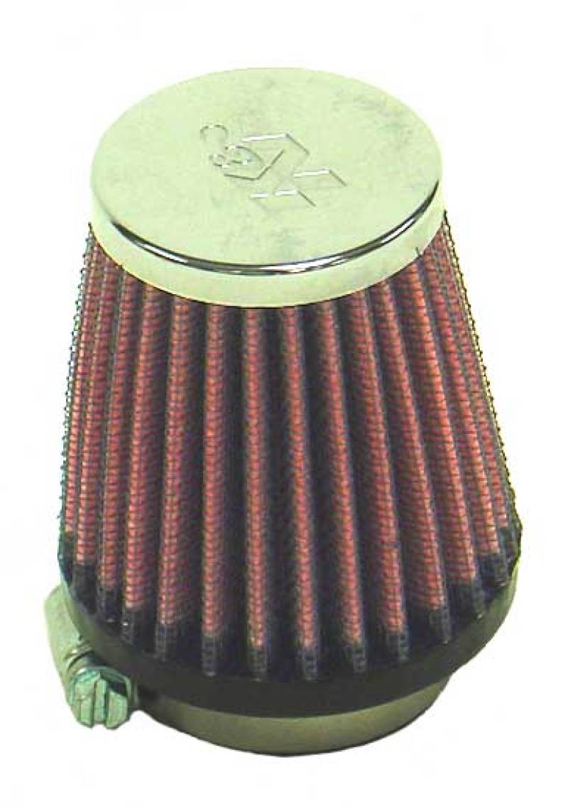 K&amp;N Universal Chrome Filter 1 9/16 inch FLG / 2 5/8 inch Bottom / 2 inch Top / 3 inch Height