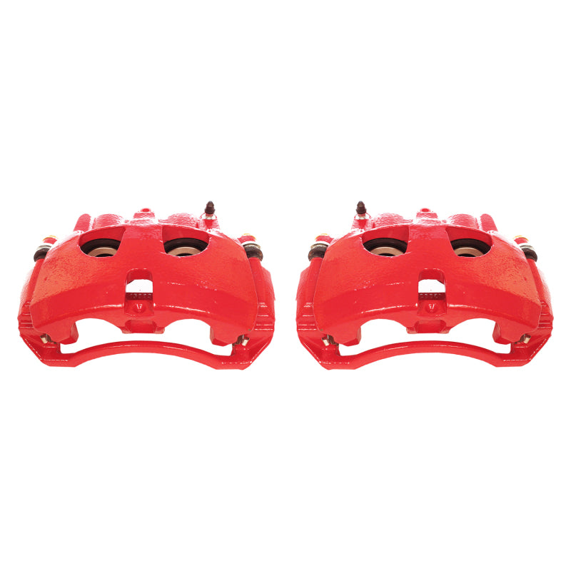 Power Stop 09-10 Dodge Ram 2500 Front Red Calipers w/Brackets - Pair