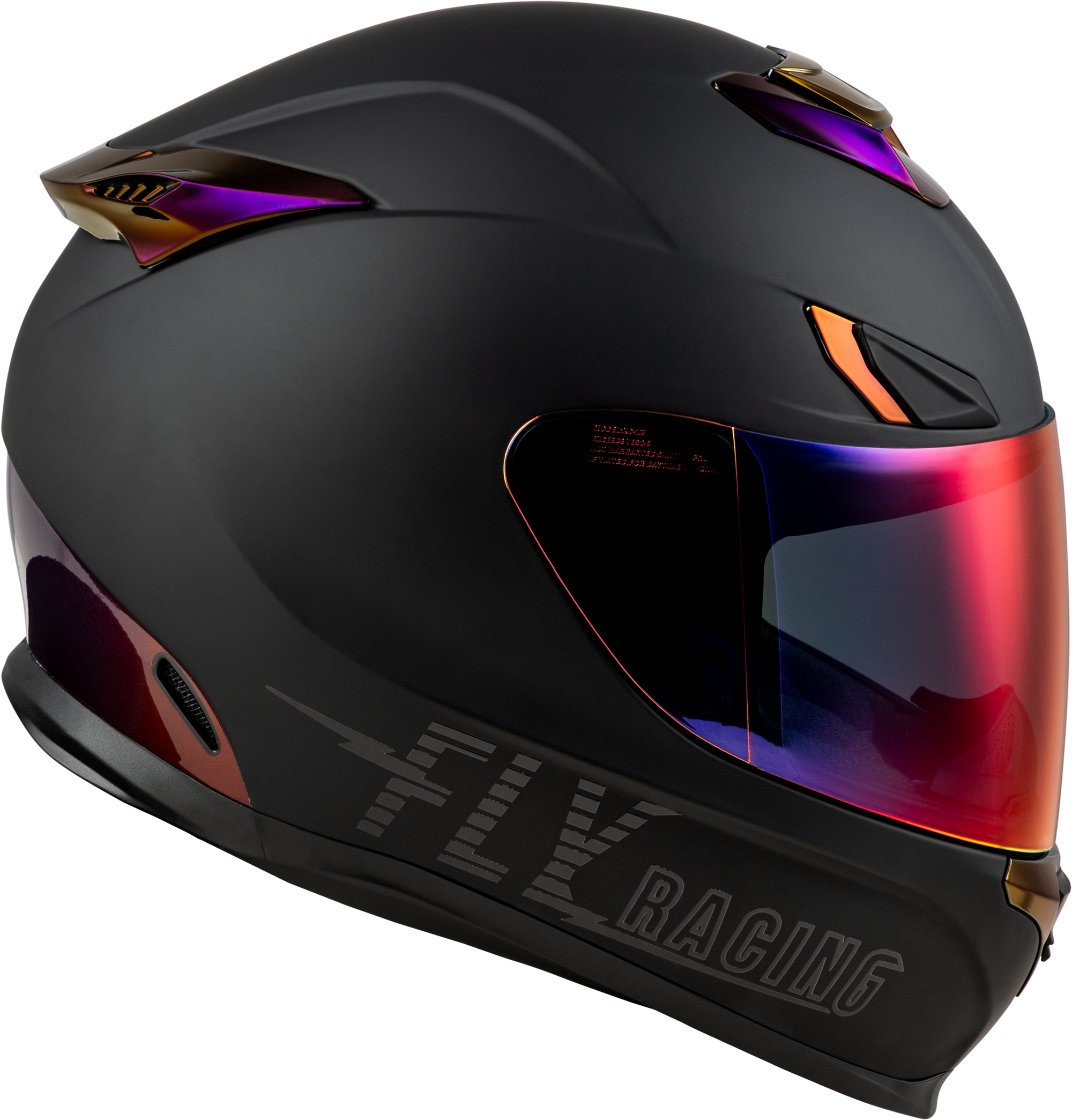 Sentinel Recon Helmet Matte Black/Purple Chrome Xl