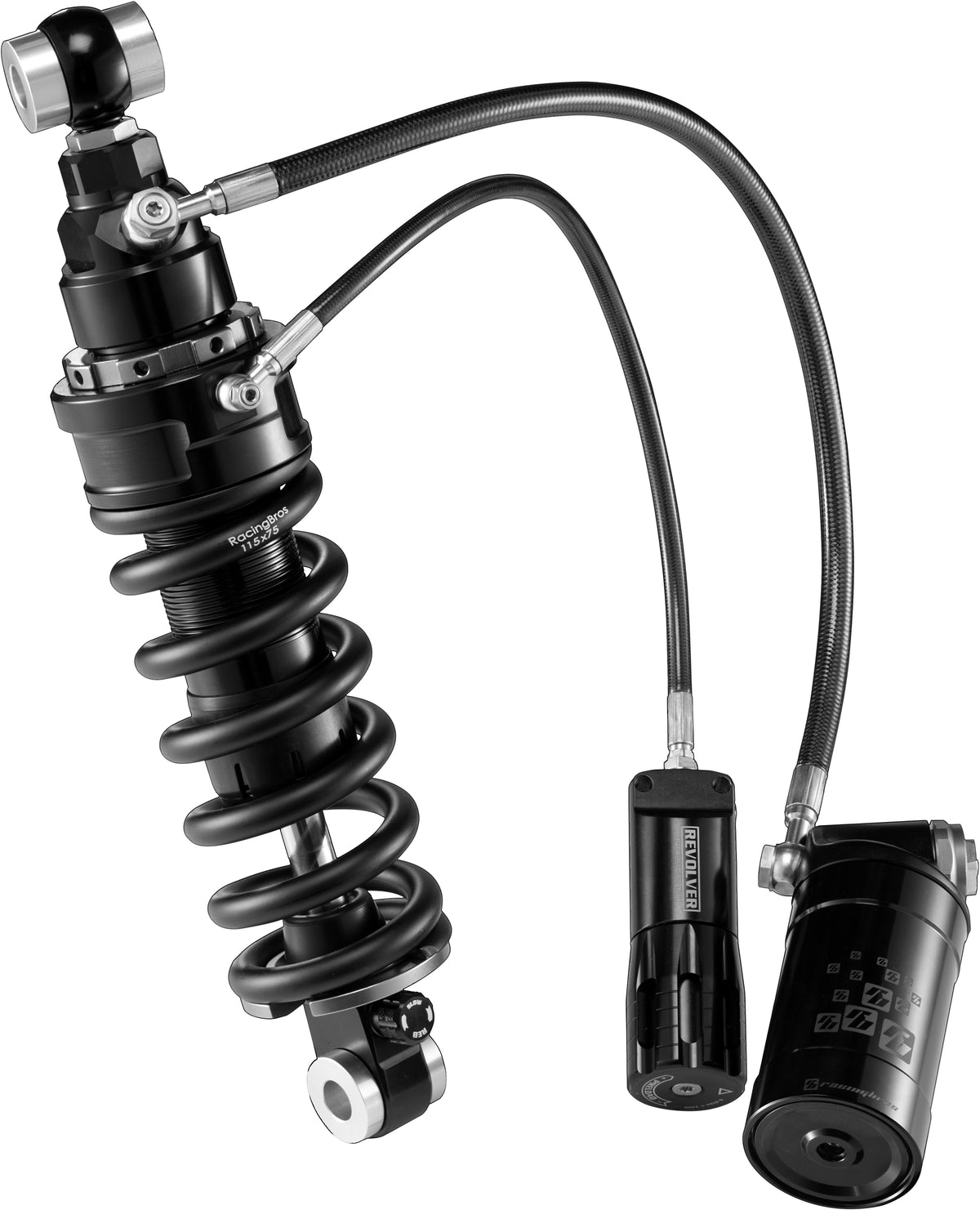 M8 Softail Remote Resv. Shock 13&quot; W/ Preload Adjustable