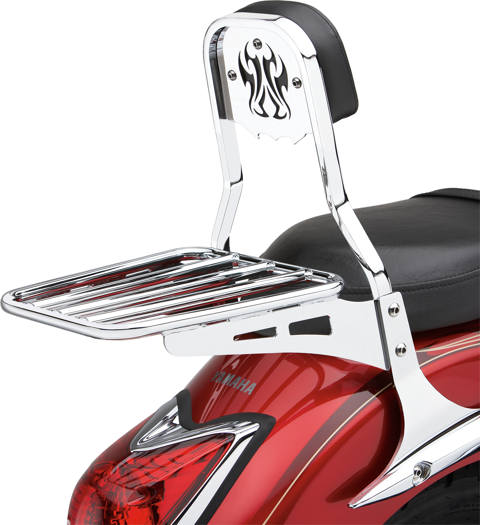 Backrest Insert Tribal Chrome Fits Std