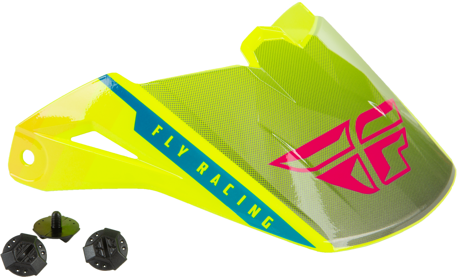 Kinetic Drift Helmet Visor Blue/Hi Vis/Charcoal