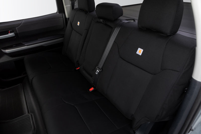 Covercraft 19-24 Chevrolet Silverado Carhartt PrecisionFit Custom Second Row Seat Covers - Blk