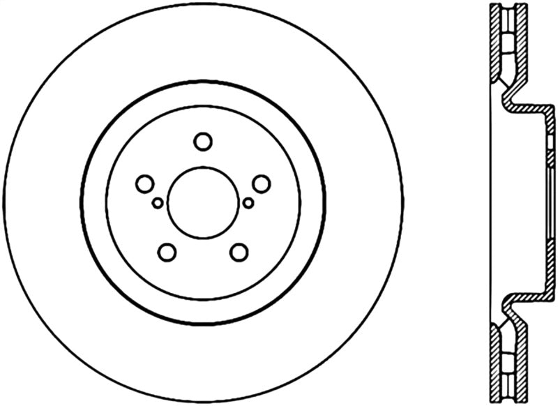 StopTech Slotted &amp; Drilled Sport Brake Rotor