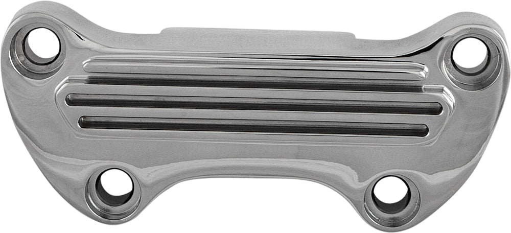 H Bar Clamp Finned W/ Skirt Chrome