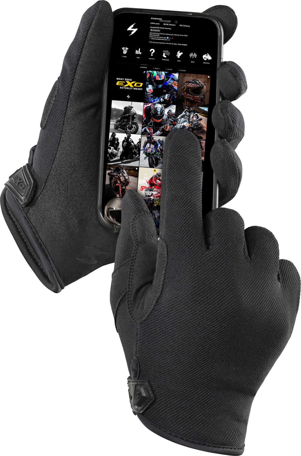 Moto Flex Gloves Black Md