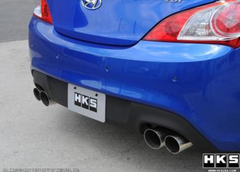 HKS 10+ Genesis V6 &amp; 2.0L Turbo Legamax Premium Rear Section Exhaust (OVERSIZED SHIPPING)