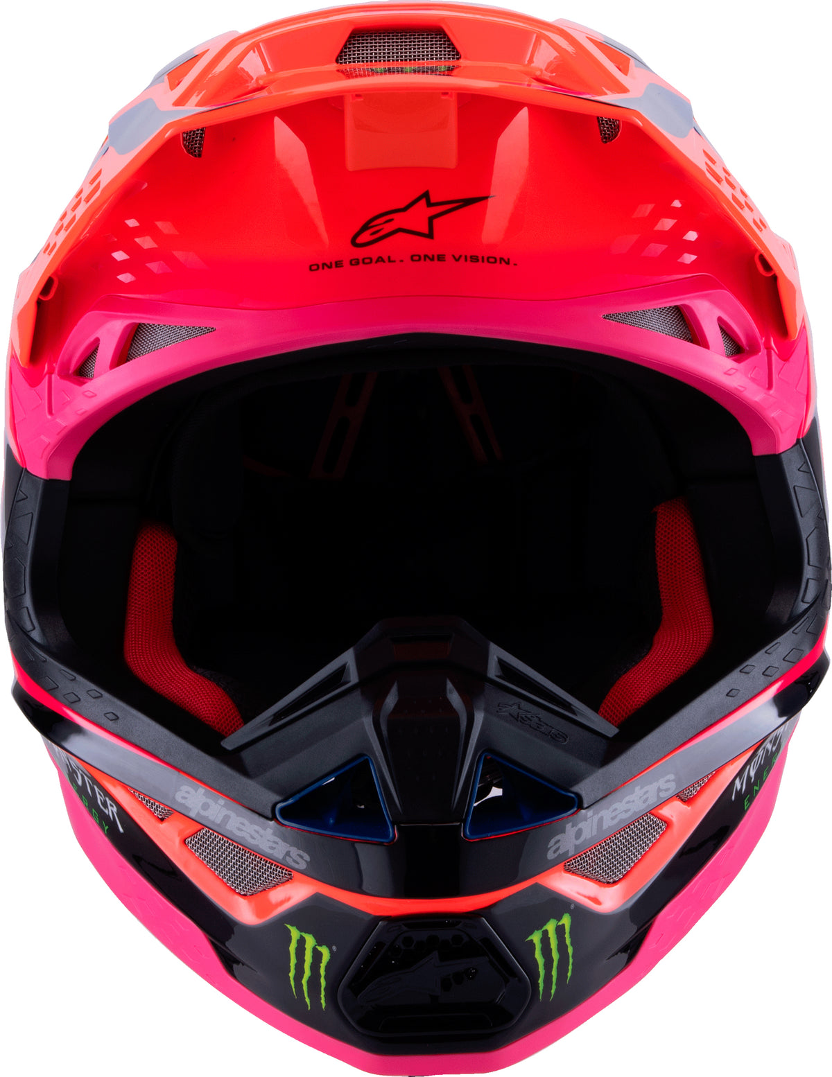 S M10 Deegan Helmet Orng Flo/Prpl/Pnk Fluo 2x