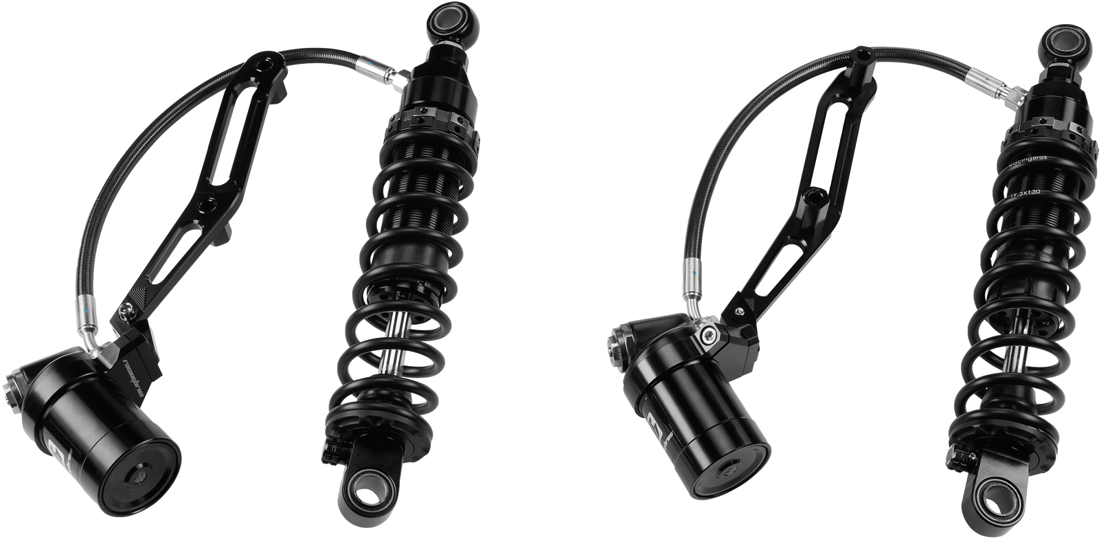 Touring Remote Res Shocks 13"Std Weight Billet Bracket