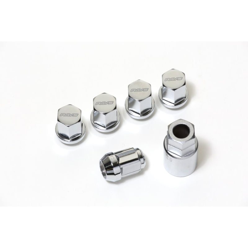 Rays 19 Hex Lock &amp; Lug Nut Set M14x1.5 - Chrome
