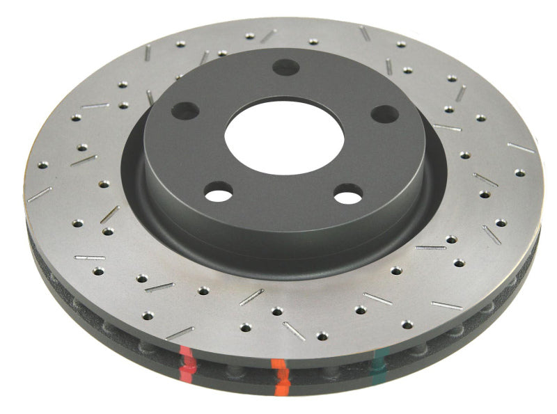 DBA 2015 Ford Mustang EcoBoost/GT w/o Brembo Calipers Front Drilled &amp; Slotted 4000 Series Rotor