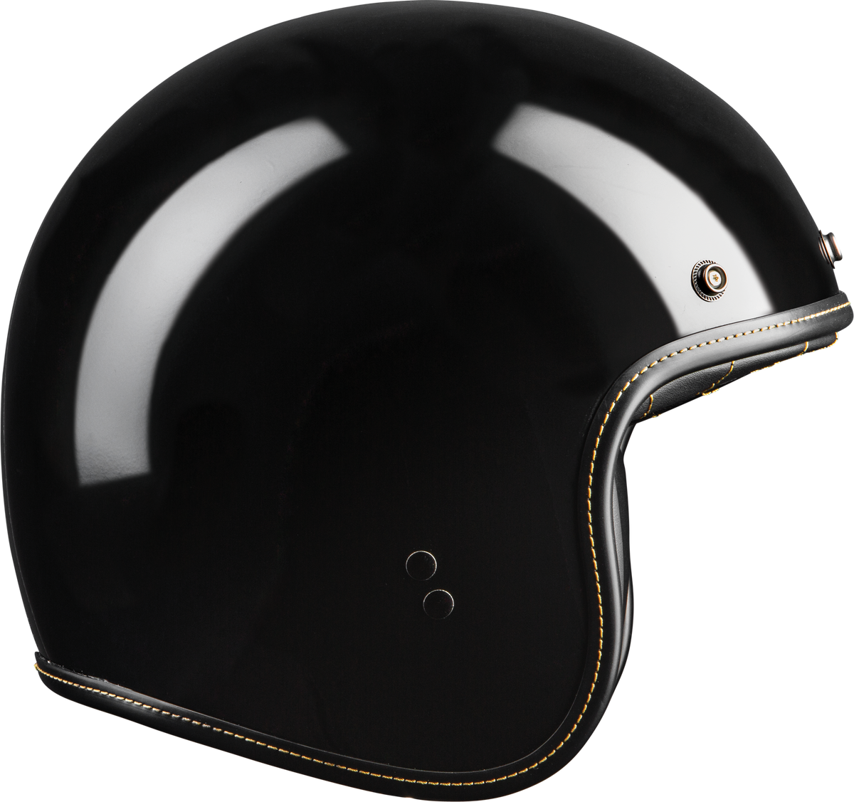 .38 Retro Helmet Gloss Black Lg