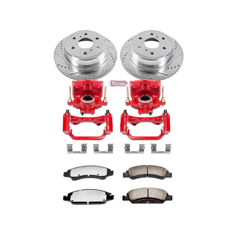 Power Stop 15-19 Cadillac Escalade Rear Z36 Truck &amp; Tow Brake Kit w/Calipers