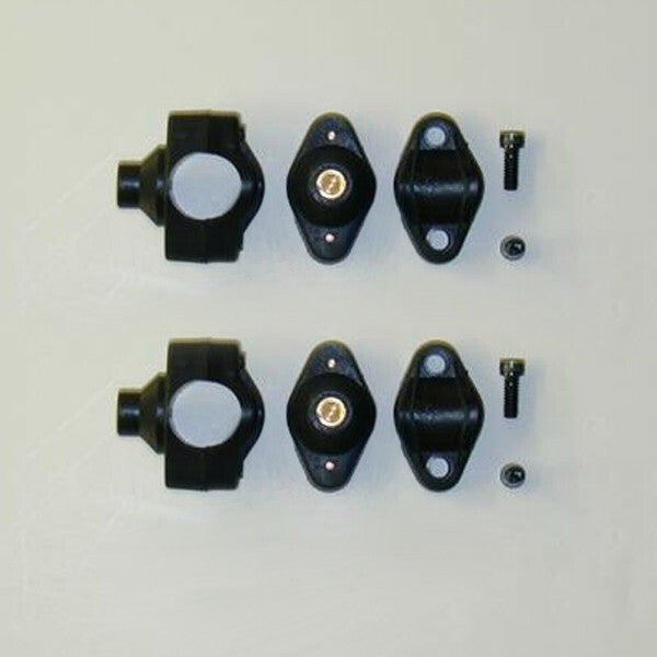 7/8" Quickset Handlebar Clamps Black