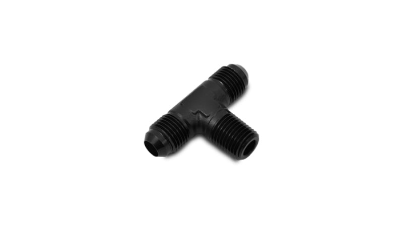 Vibrant -6AN x 1/4in NPT Flare to Pipe Tee Adapter Fitting - Aluminum