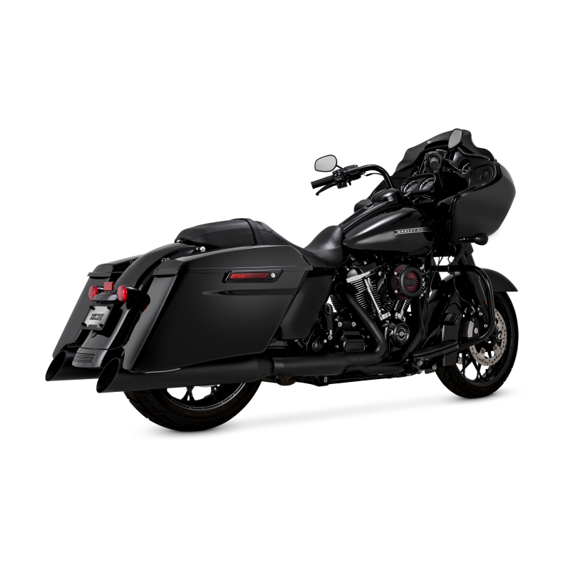 Vance &amp; Hines 17-26 HD Touring Backslash 450 Slip-on Exhaust - Wrinkle Black
