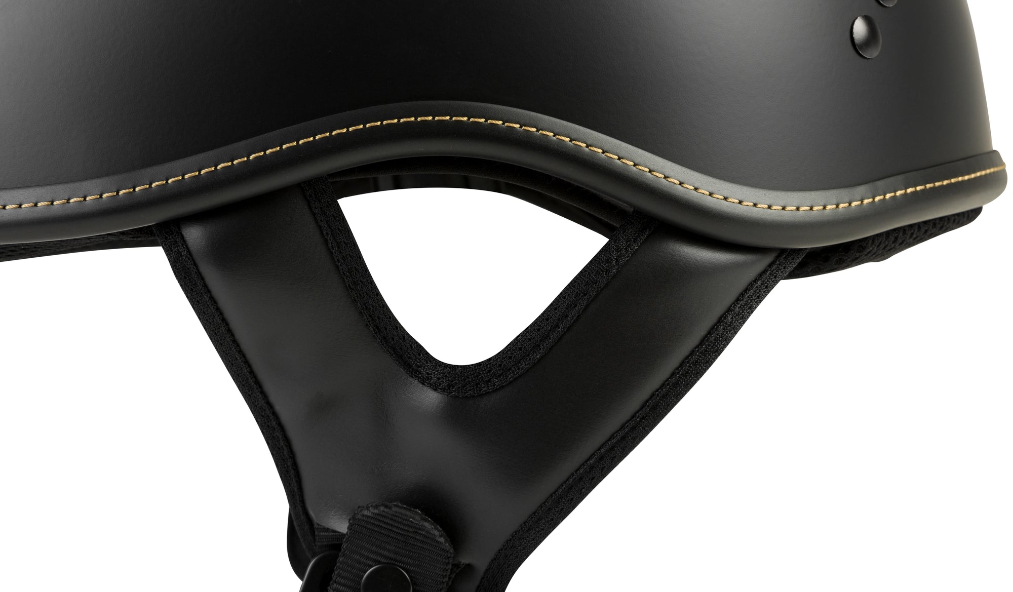 .357 Solid Half Helmet Matte Black Md