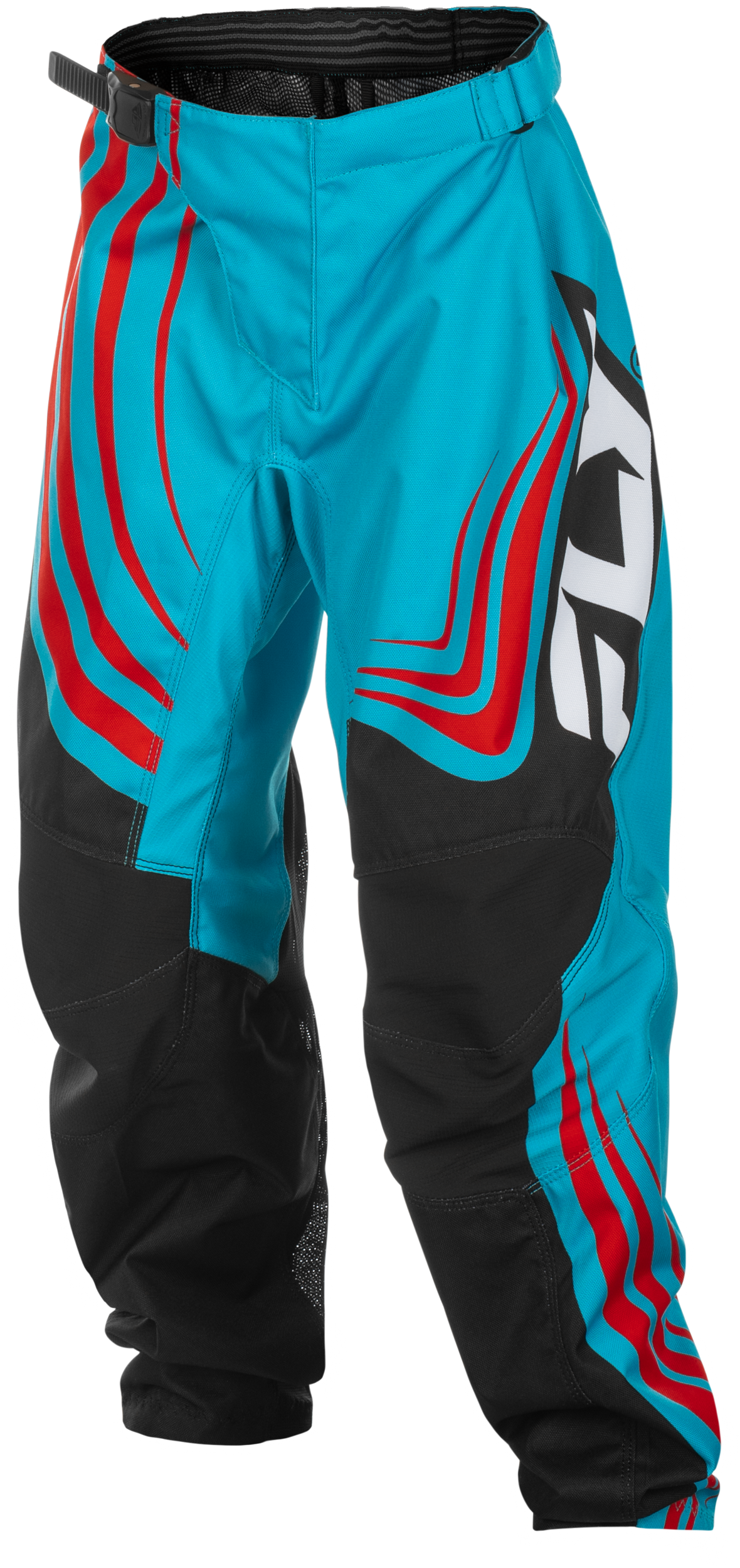 Youth F 16 Pants Ca/Ny Cyan/Black/Red Sz 24