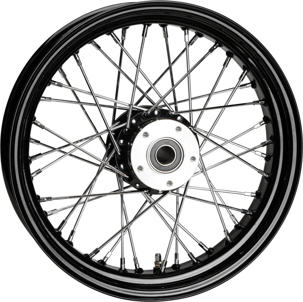 Fr 40 Spk Dd Black 16x3.5 Flt Hub 1&quot; Axl 00 Ltr