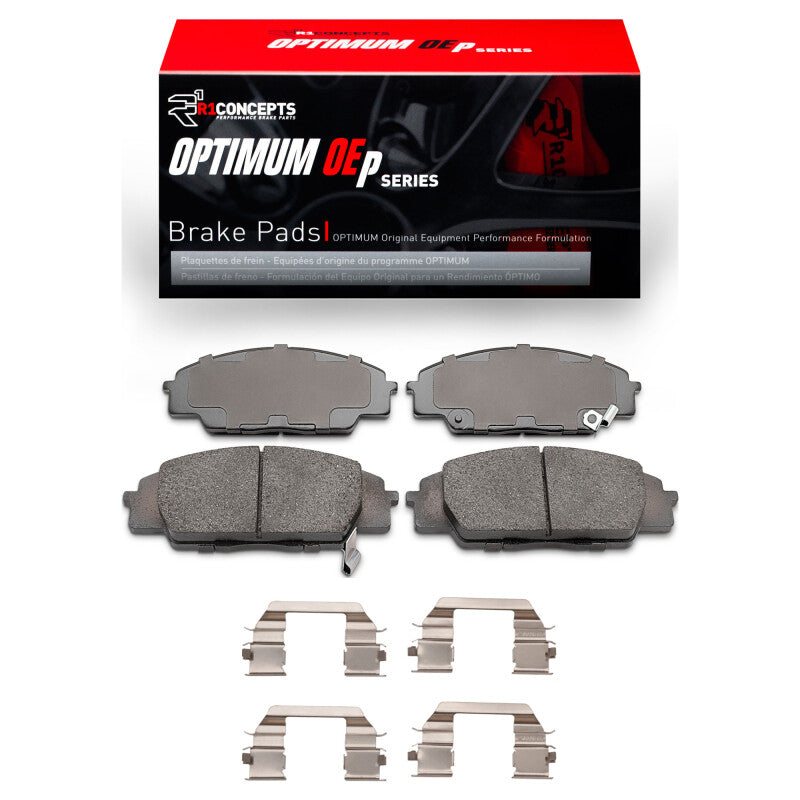 R1 2006-2011 Honda Civic Coupe Front R1 Optimum OE Pads &amp; Hardware Kit