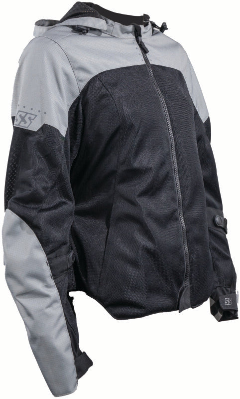 Speed and Strength Starstruck Mesh Jacket Grey/Black Womens - XS