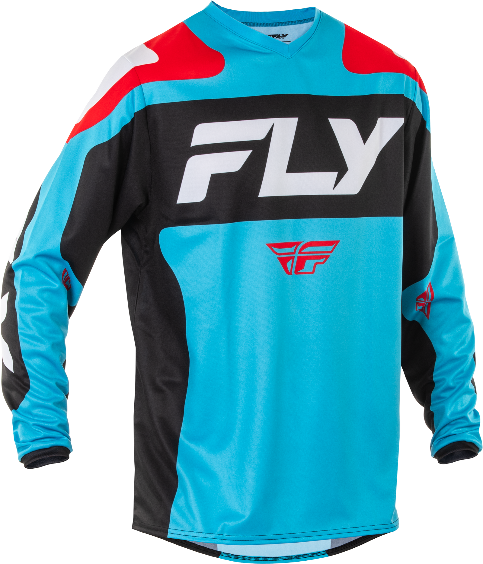 F 16 Jersey Cyan/Black/White Sm