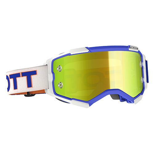 SCOTT FURY GOGGLE RETRO WHT/ BLUE/YLW - CHR WORKS LENS
