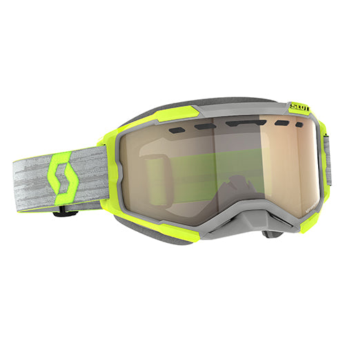 SCOTT FURY 'LS' SNOWX GOGGLE GREY/YLW - BRONZE CHR LENS