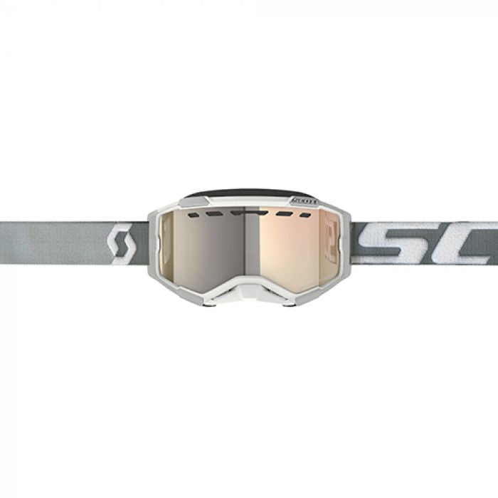 SCOTT FURY &#39;LS&#39; SNOWX GOGGLE WHT/GREY - BRONZE CHR LENS