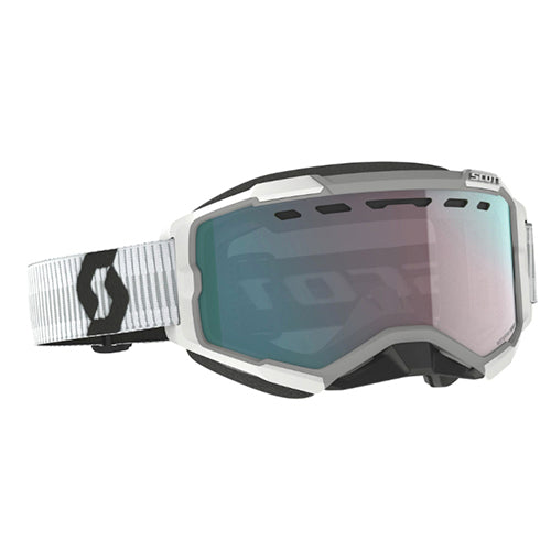 SCOTT FURY SNOWX GOGGLE WHT - 'ENH' AQUA CHR LENS