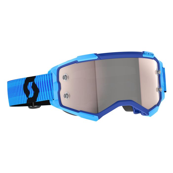 SCOTT FURY BLUE/BLACK SILVER CHROME WORKS