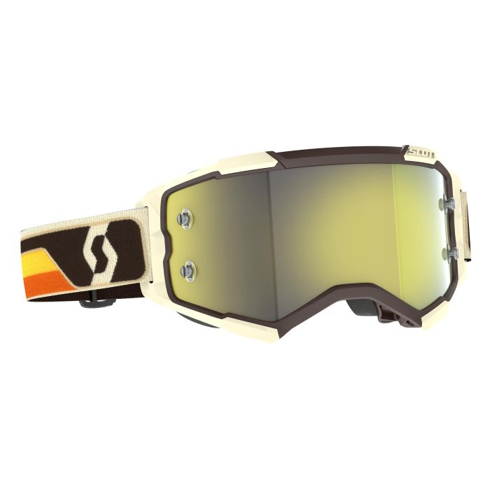 SCOTT FURY DEEP BROWN/BEIGE YELLOW CHROME WORKS