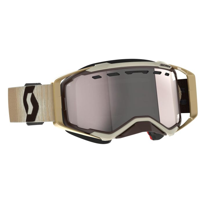 SCOTT PROSPECT SNOW CROSS BEIGE/BROWN ENHANCER SILVER CHROME