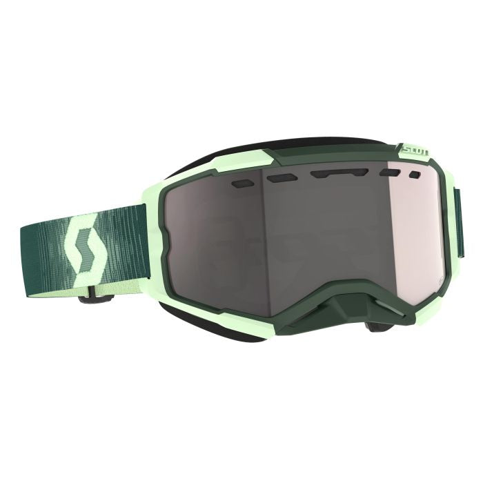 SCOTT FURY SNOWX DARK GREEN/MINT GREEN SILVER CHROME