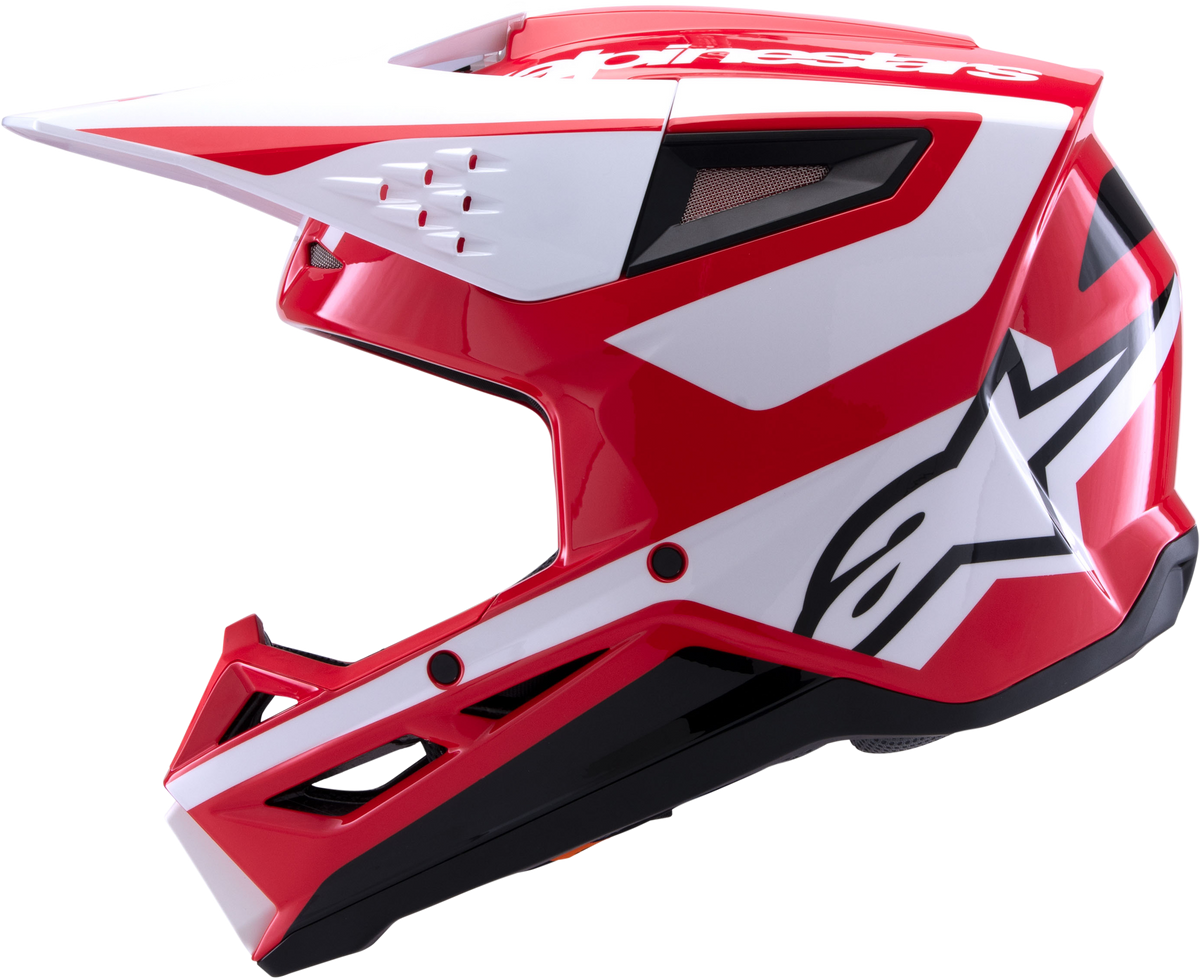 Sm3 Heat Helmet Red/White/Black Glossy Md