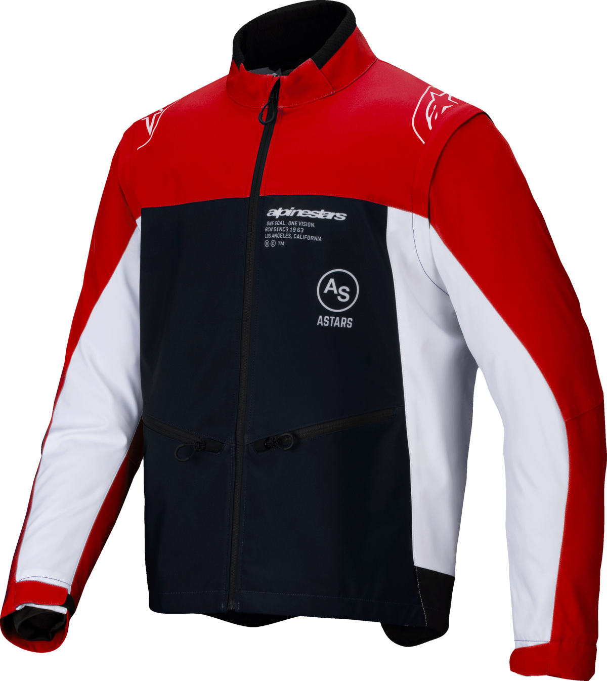 Lite Dura Softshell Jacket Black/Bright Red/White 3x