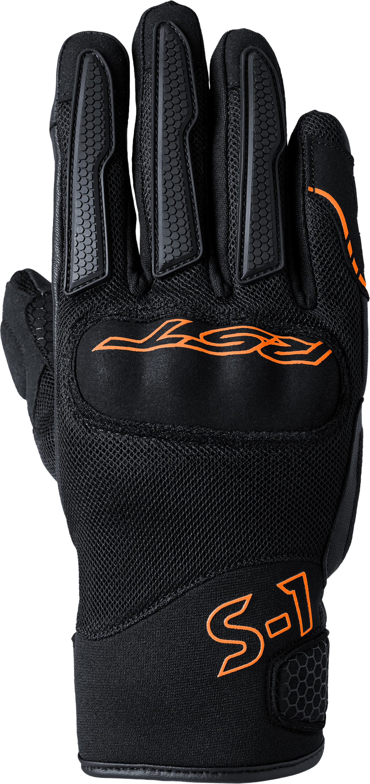 S1 Mesh Ce Glove Black/Neon Orange Xl