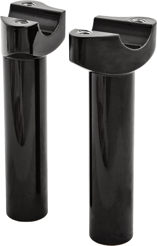 H Bar Risers 5.5&quot;  Straight Black