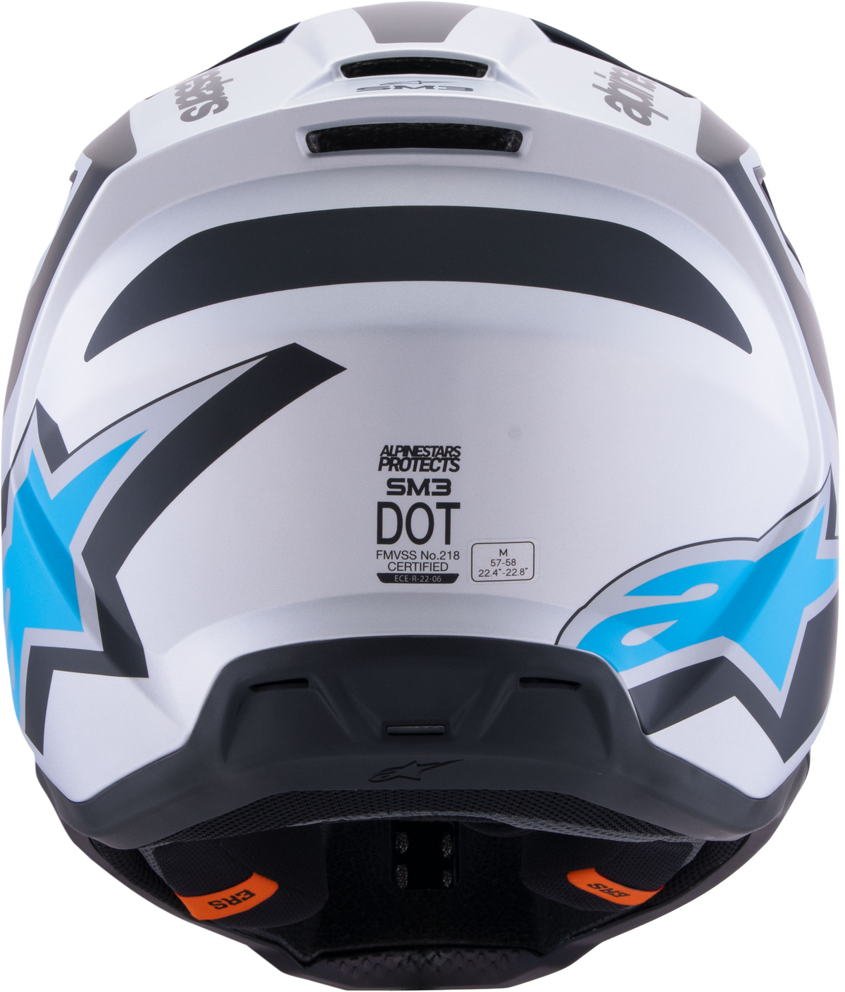 Sm3 Heat Helmet Silver/Blue/Black Matt Md