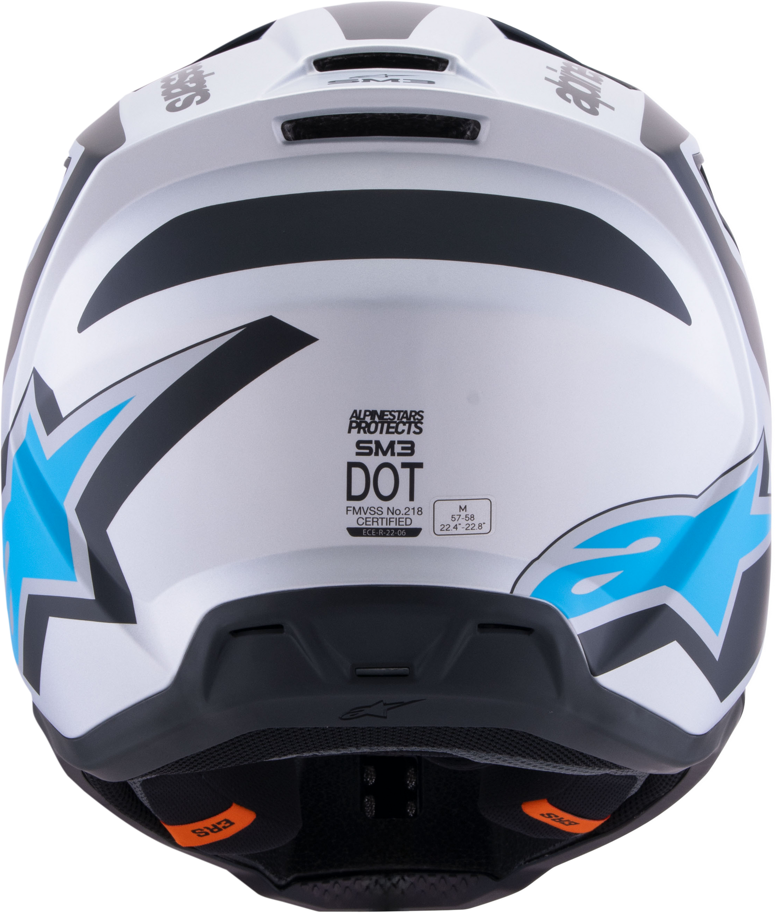 Sm3 Heat Helmet Silver/Blue/Black Matt Md