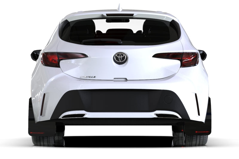 Rally Armor 18-25 Toyota Corolla Hatchback Red UR Mud Flap w/White Logo