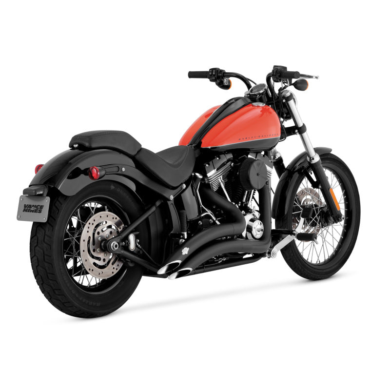 Vance &amp; Hines HD Softail 86-09 Big Radius 2-2 Black Full System Exhaust