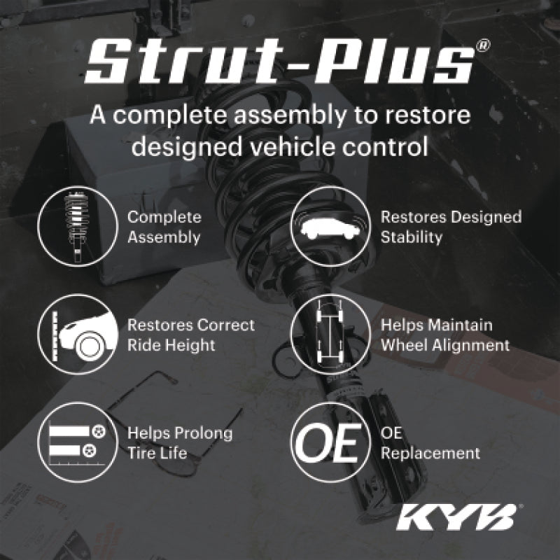 KYB 16-20 Jeep Grand Cherokee 3.6L (w/o Load Level &amp; Elec. Susp.) Strut-Plus Assembly - Front Left