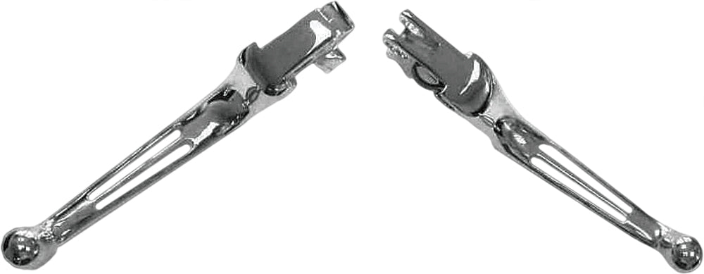 2 Slot Lever Set Chrome Big Twin 86 06  Xl 96 03
