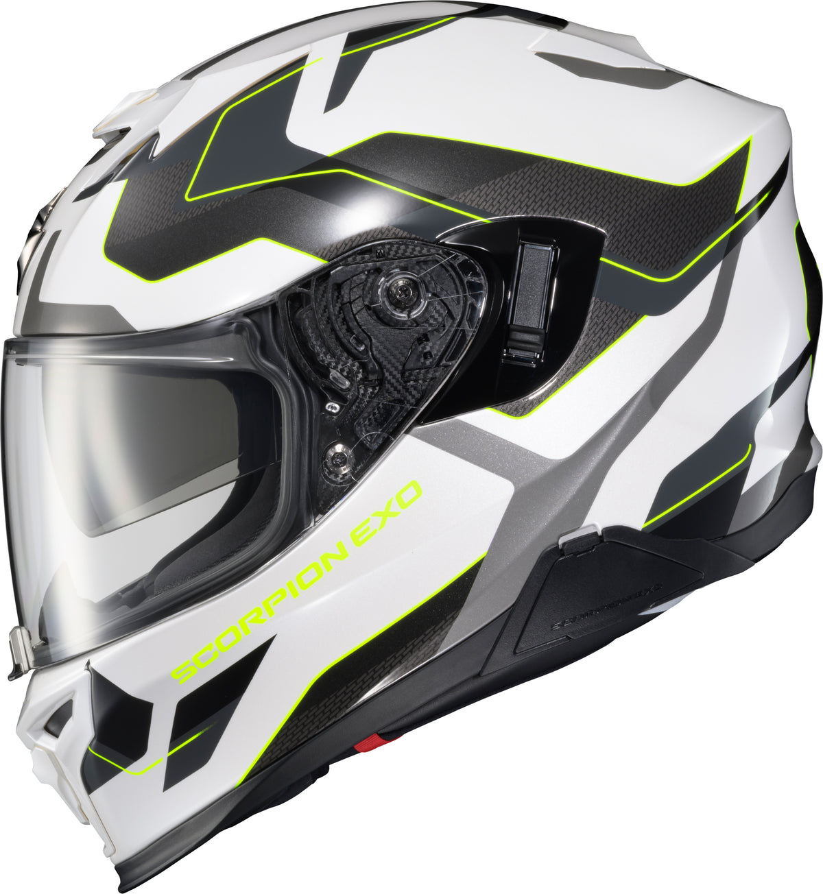 Exo T520 Full Face Helmet Zuse White/Hi Viz Lg