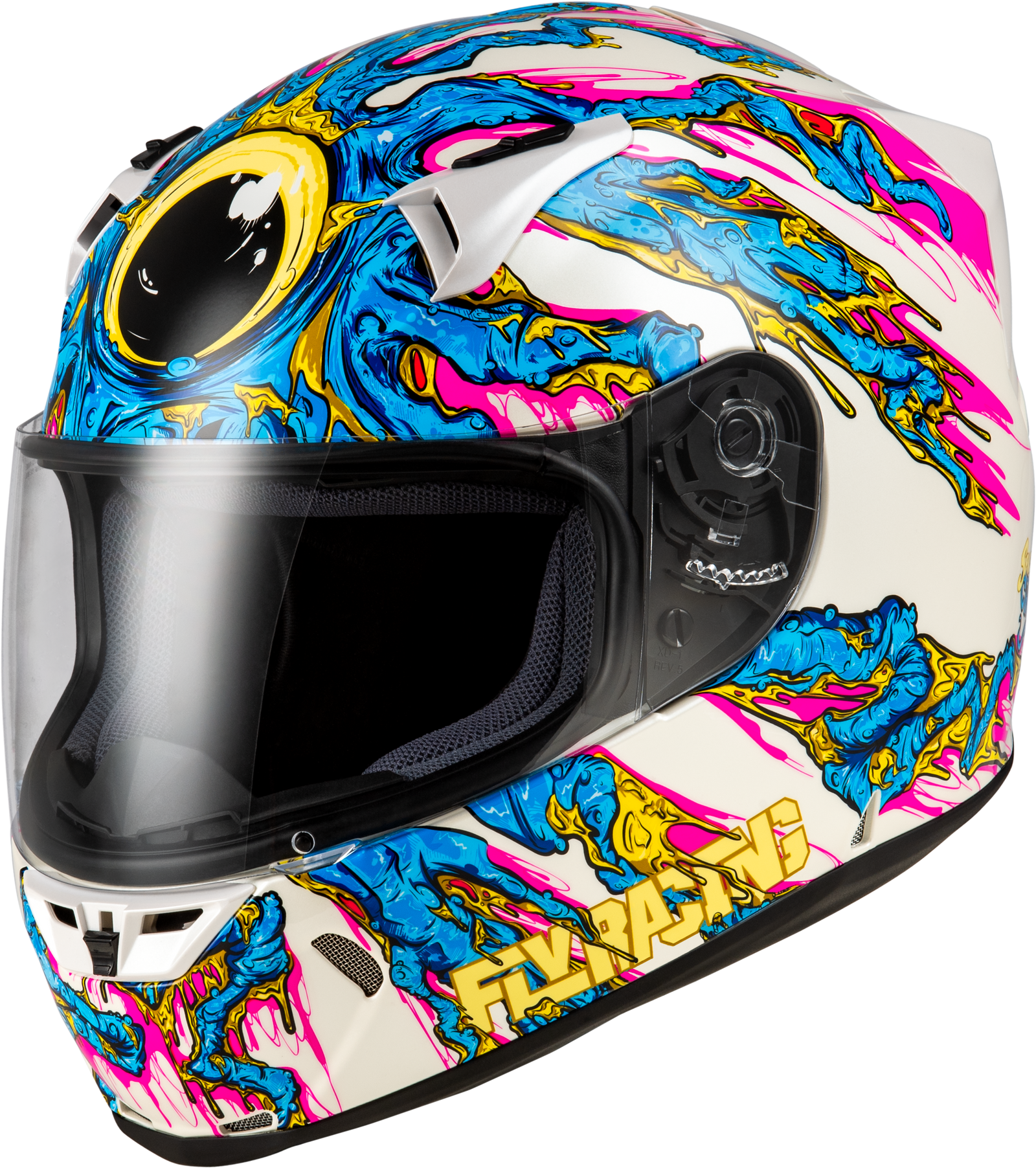 Revolt Space Creep Helmet Light Blue/White/Pink Xl