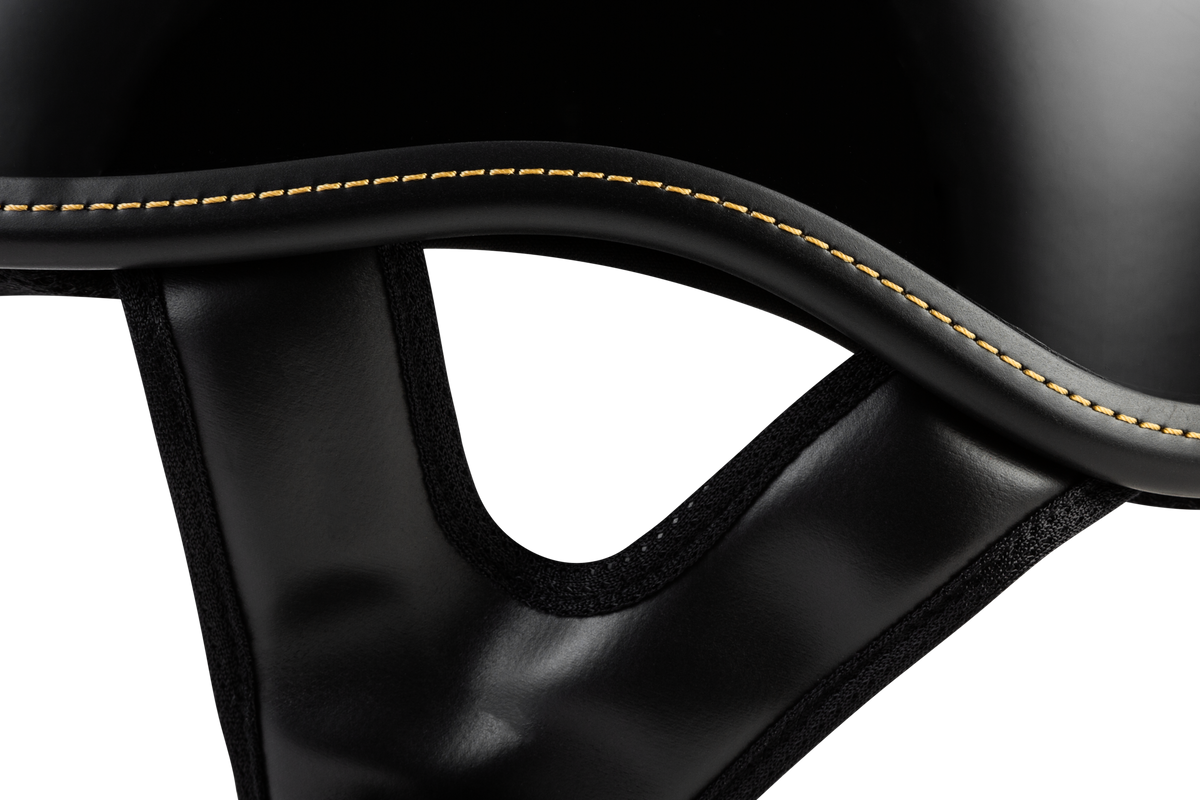 .357 Solid Half Helmet Gloss Black Xl